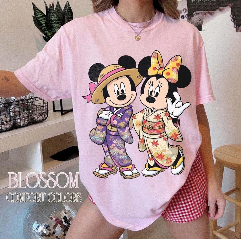 Camiseta de Mickey Mouse y Minnie Mouse de Tokyo Disney, Camiseta de viaje de chicas a Japón 2026, Camiseta de Disneyland Japón 1983, Viaje familiar a Disneyland WDW imagen 4