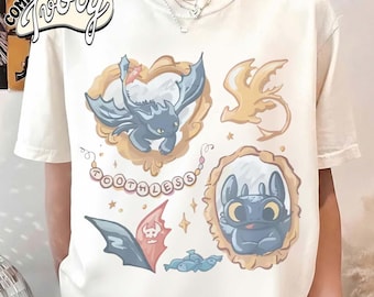 Retro Toothless Dragon Shirt, Night Fury Shirt, Retro How To Train Your Dragon Shirt, WDW Disneyland Trip Shirt, Magic Kingdom Tee