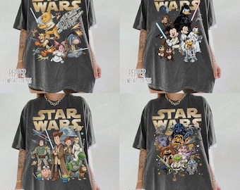 Disney Star Wars Galaxy's Edge May the Force be with you Shirt, Mickey & Friends Toy Story Winnie The Pooh Muppet Cosplay Star Wars Shirt