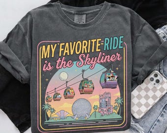 Vintage Skyliner Shirt, Disney Inspired Gondola Tee, Epcot Hollywood Studios shirt, Matching Vacation Shirt, Park Transportation Shirt 2026