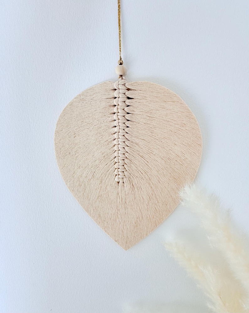 マクラメの葉のチュートリアルPDF – 安定化とテンプレートを備えたマクラメの葉 画像 4