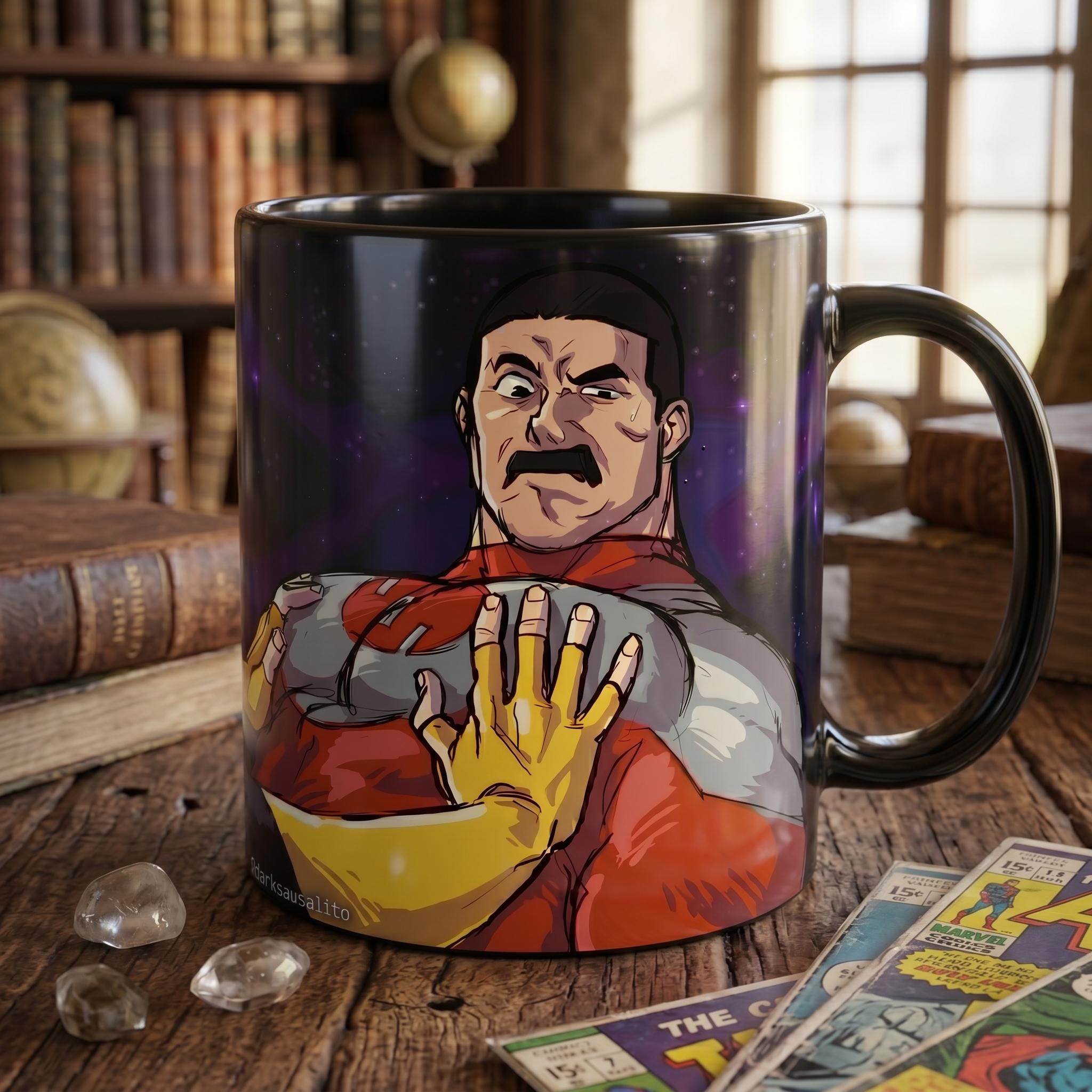 Invincible Cup Omni-man Invincible Mug, Think Mark Meme Coffee Cup, Superhero Fan Gift ...
