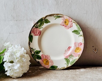 Vintage Decorative Floral Dinner Plate - Made in USA