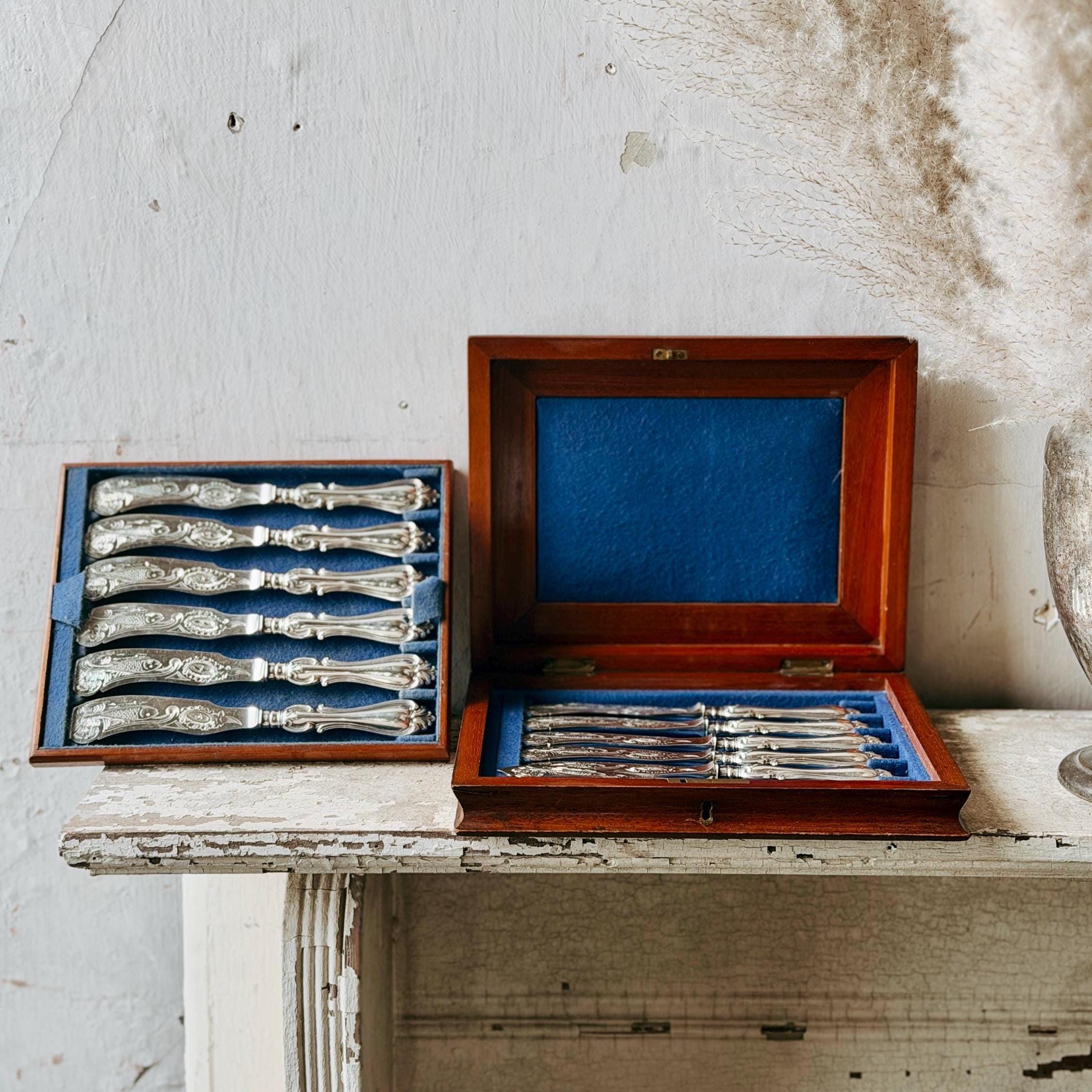 Silver Fish Knife and Fork Set - Etsy