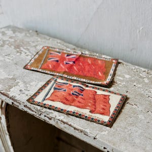 Vintage British Felt Flag Patches -Pair