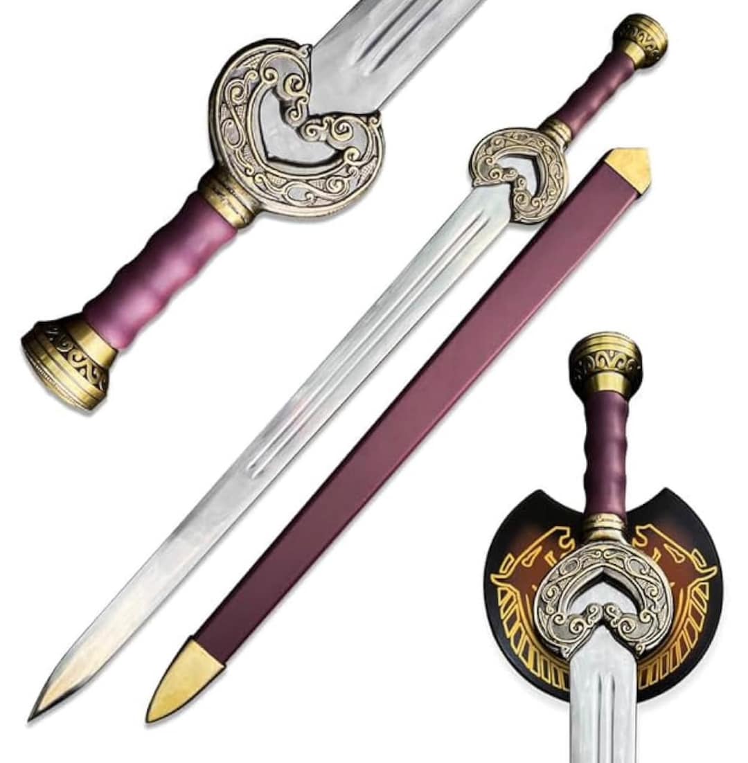 Handmade Medieval Fantasy Sword Replica – Rohan Style Decorative ...