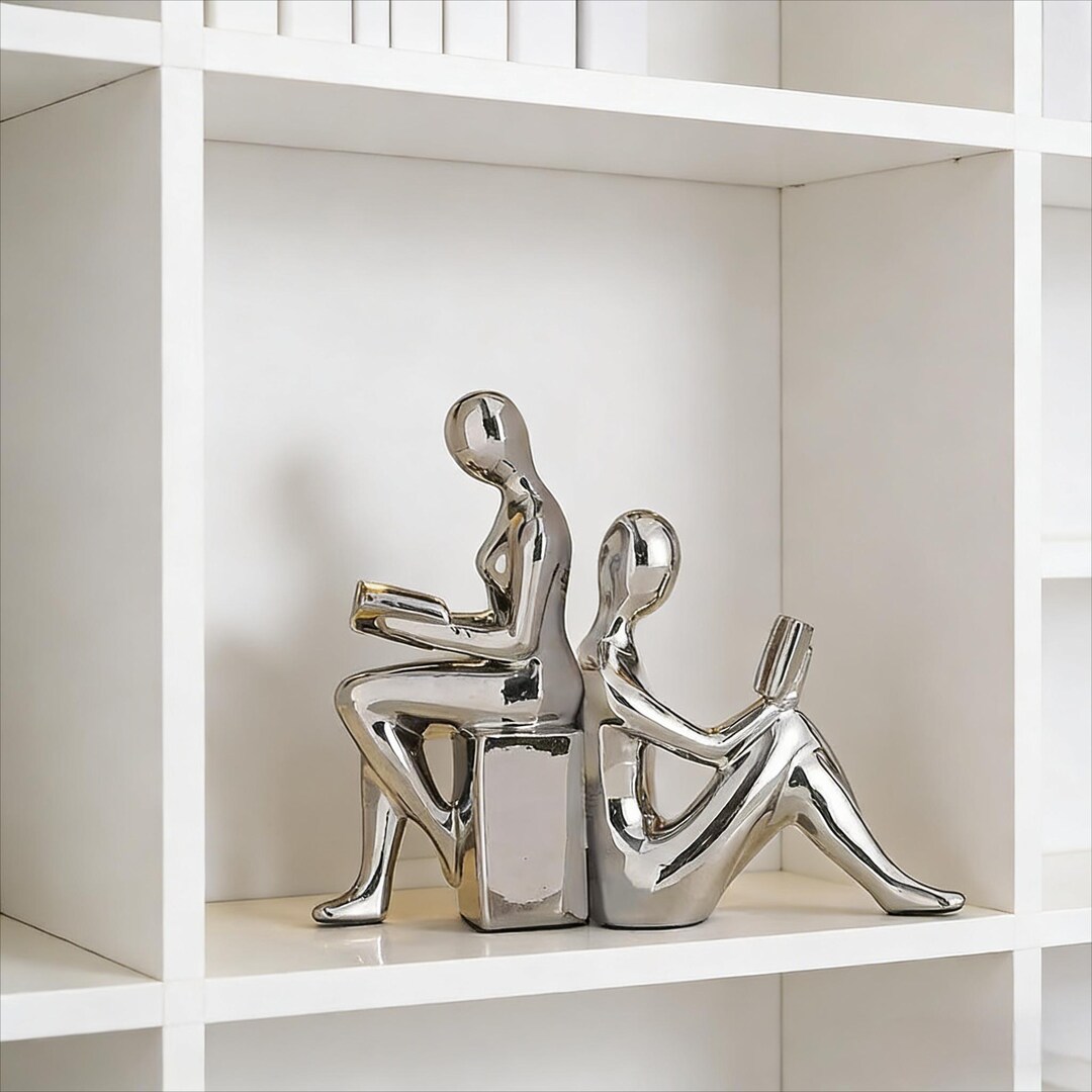 Human Bookends Luxury Modern Human-shaped Bookend – Hand-carved Decorative Piece ...