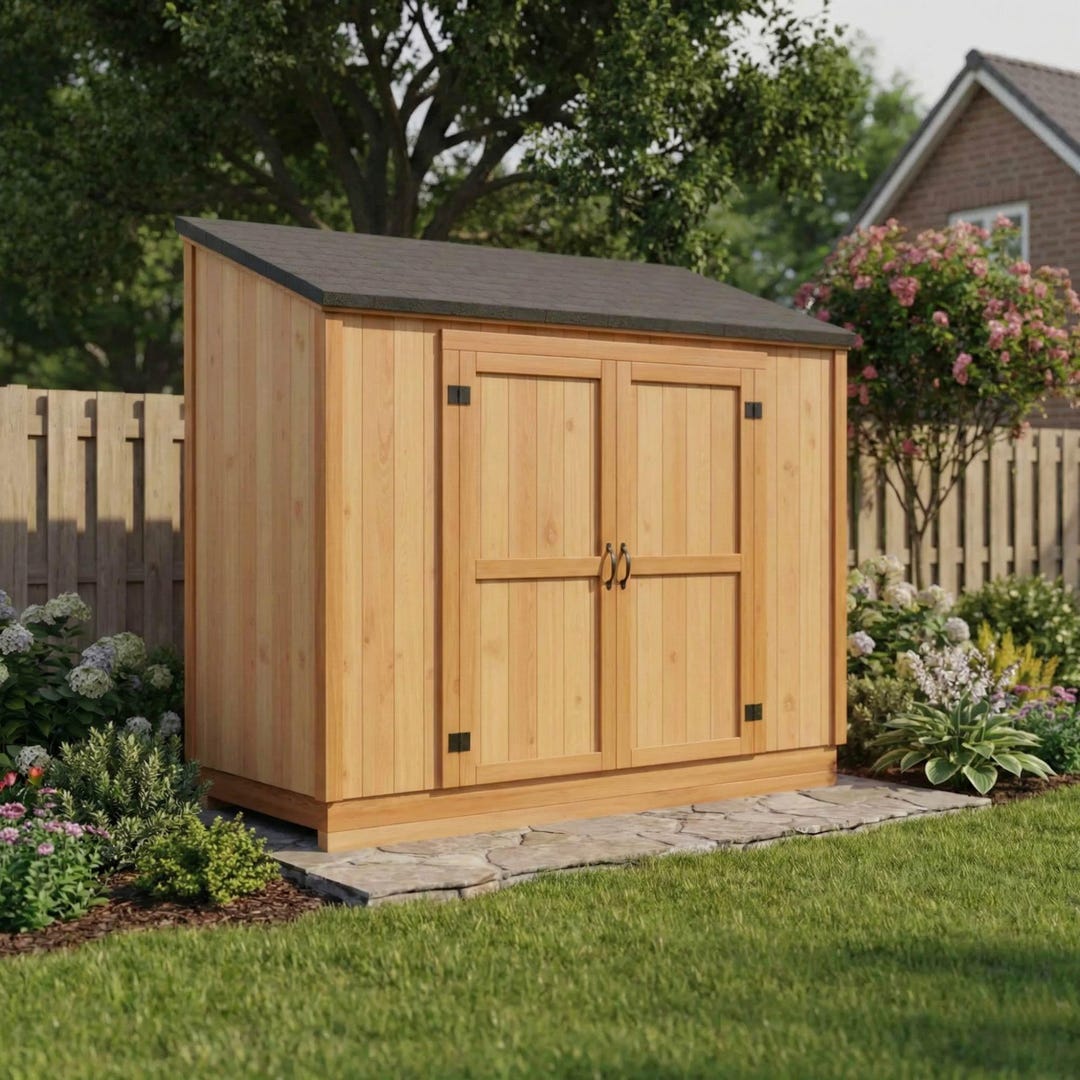 4x10 Garden Shed Plans PDF - DIY Wood Shed Plans, Storage Shed ...