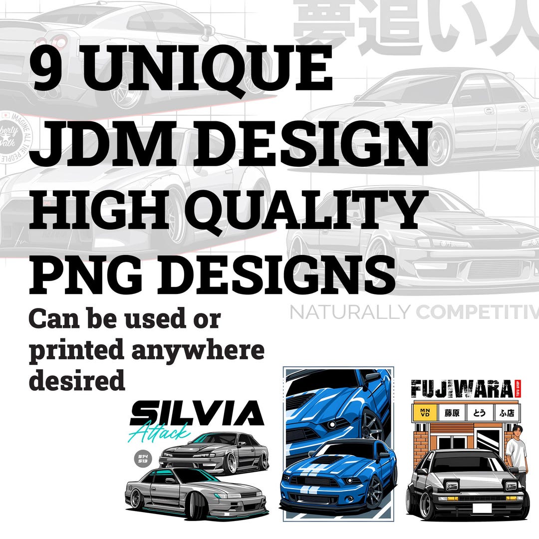 Jdm Designer Pattern 9 Unique JDM Designs PNG for T-shirts, Printing - Etsy