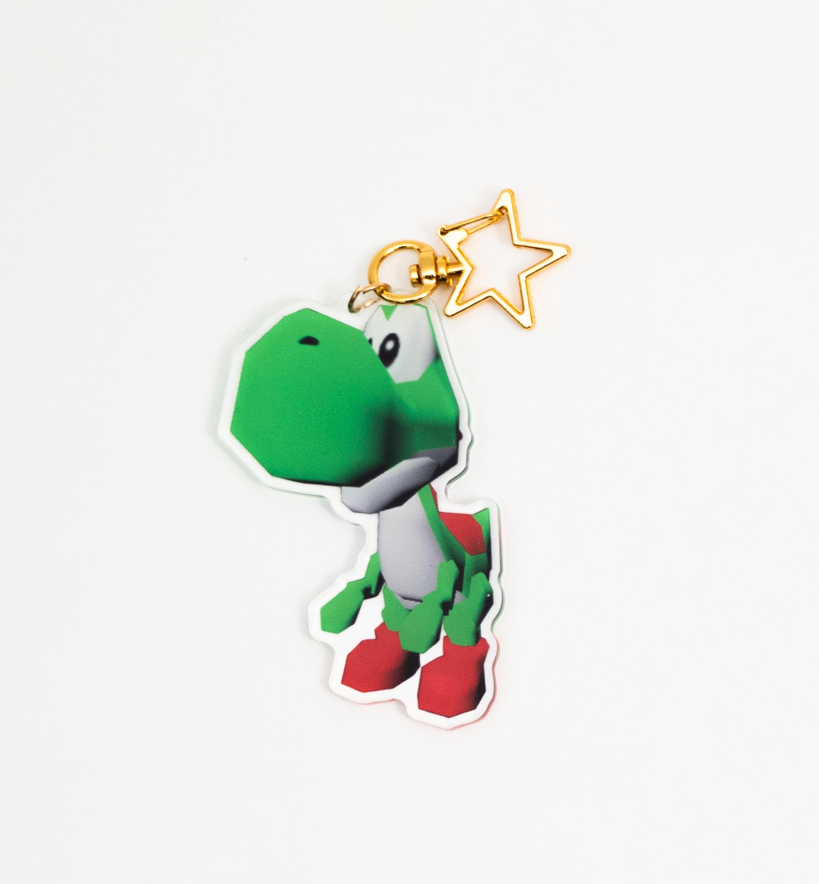 Super Mario 64 - Yoshi Keychain - Etsy