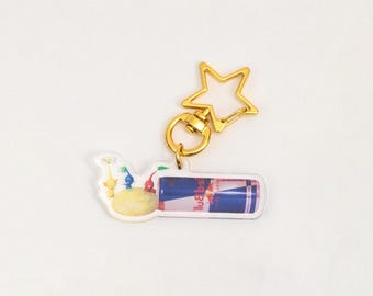 Pikmin - Pikmin and Redbull Keychain