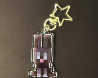 Minecraft - Baby Bunny Keychain