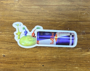 Pikmin - Pikmin and Redbull Sticker