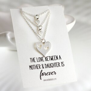 Piece of my heart - Mother and daughter necklace set - Sterling silver - Mom and Daughter Jewelry - Love between mother daughter is forever