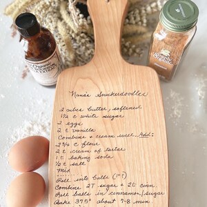Handwritten recipe cutting board - Custom charcuterie board - Handwriting - Personalized gift - Grandma's handwriting - Family heirloom