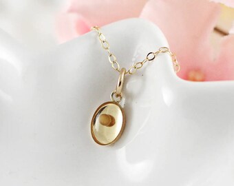 Mustard seed necklace - Gold mustard seed pendant - Matthew 17 20 - Faith of mustard seed - Bible verse necklace - Resin pendant