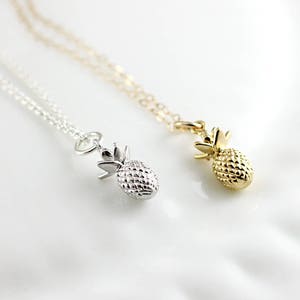 Pineapple necklace Your choice of color, Silver, Gold Trendy jewelry Be a pineapple Gift for her Inspirational jewelry image 1