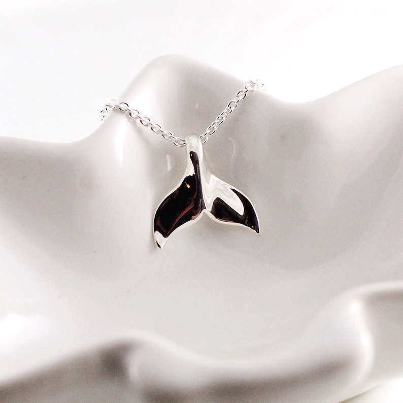 Nautical Sterling silver mermaid necklace Trendy jewelry Mermaid tail Whale tail Always be yourself unless you can be a mermaid