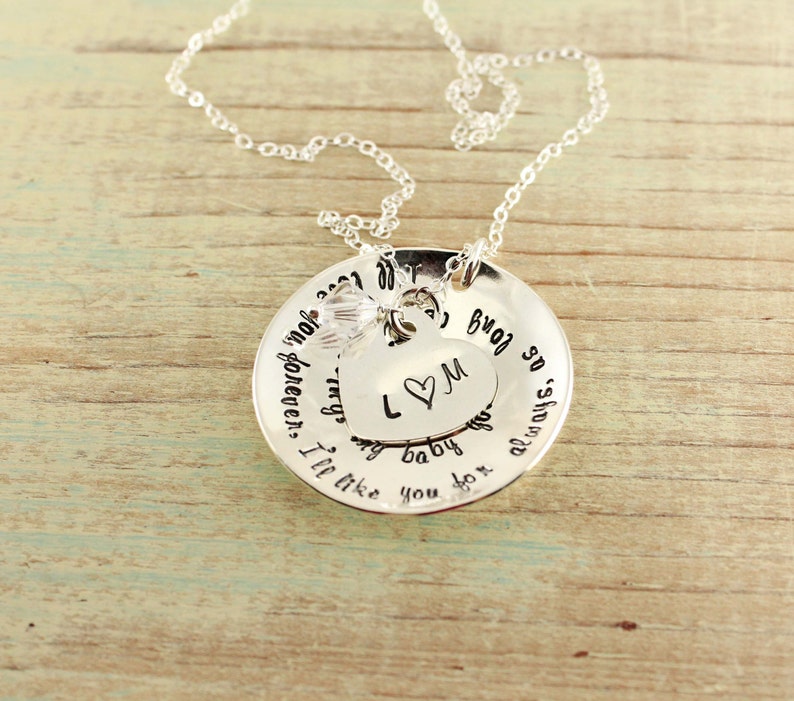 Hand Stamped Sterling Silver Necklace...i'll Love - Etsy