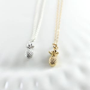 Pineapple necklace Your choice of color, Silver, Gold Trendy jewelry Be a pineapple Gift for her Inspirational jewelry image 9