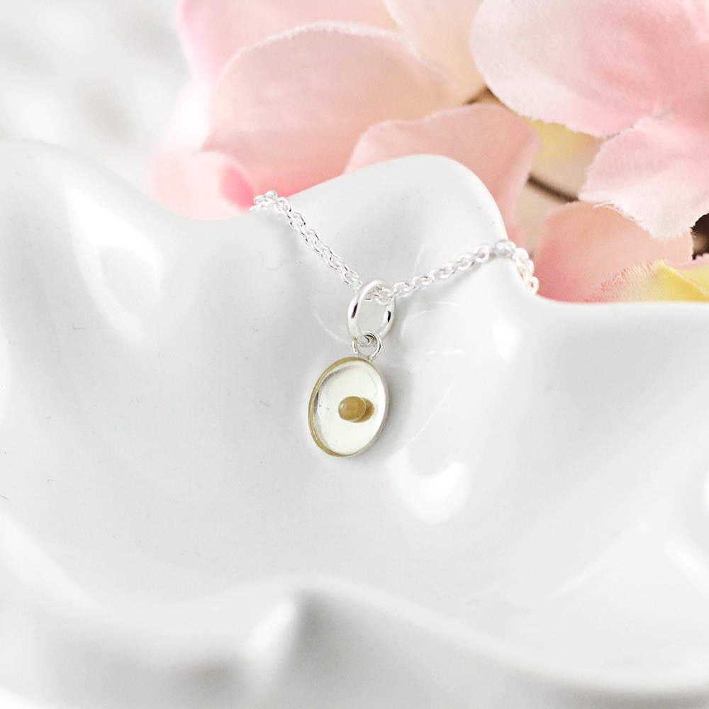 Mustard Seed Necklace Sterling Silver Mustard Seed Pendant Matthew
