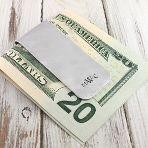 Clip para billetes personalizado - Clip para billetes con monograma - Clip para billetes personalizado - Regalo para él - Regalo masculino - Regalo de boda - Regalo para padrinos de boda