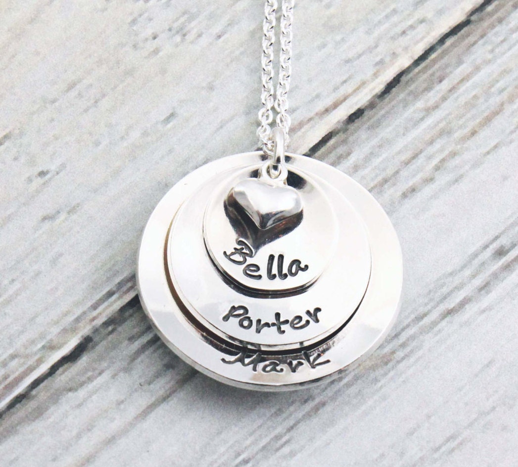 Personalized Jewelry Mom Necklace Mommy Jewelry Custom Etsy