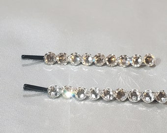 Épingles à cheveux complète en cristal avec strass