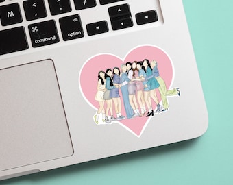 Sticker coeur double