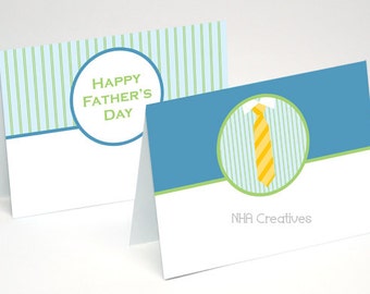 Father's Day Place Cards - Tie - DIY Printable Digital File