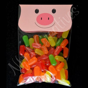 Pig Treat Bag Topper - DIY Printable Digital File