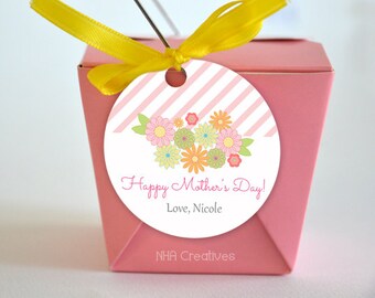Personalized Happy Mother's Day Tag - DIY Printable Digital File