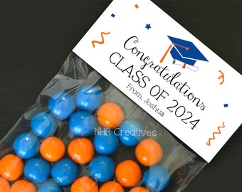 Custom Graduation Treat Bag Topper - DIY Printable Digital File