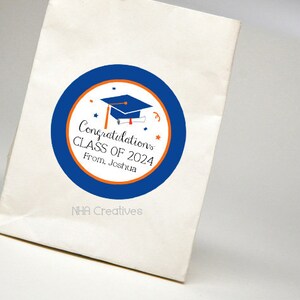 Custom Graduation Favor Tag Let's Celebrate DIY Printable Digital File image 2