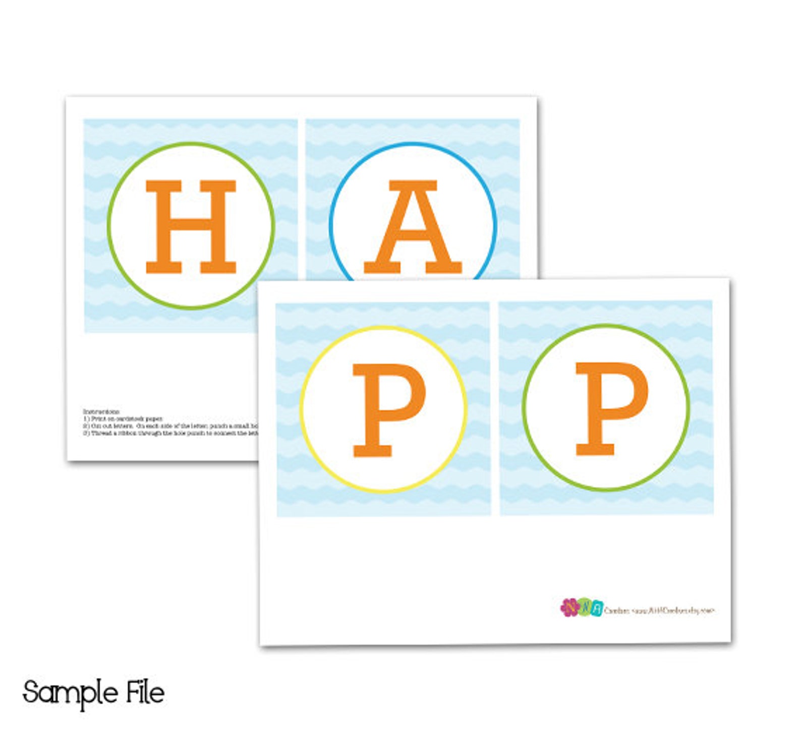 Happy Birthday Pool Party Banner DIY Printable Digital File - Etsy