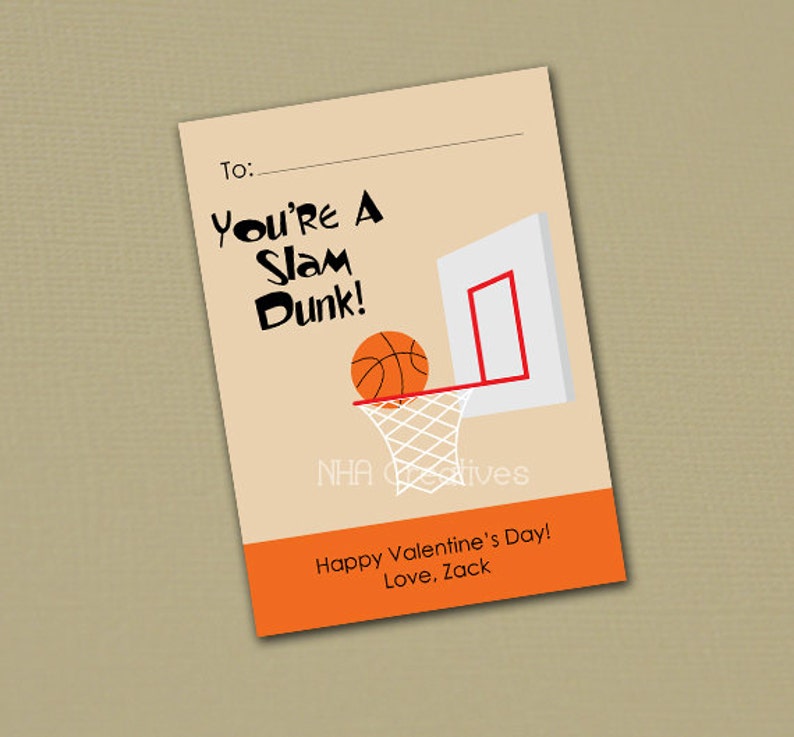 Personalized Sports Valentine's Day Cards Soccer Etsy
