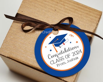 Custom Graduation Favor Tag - Let's Celebrate - DIY Printable Digital File