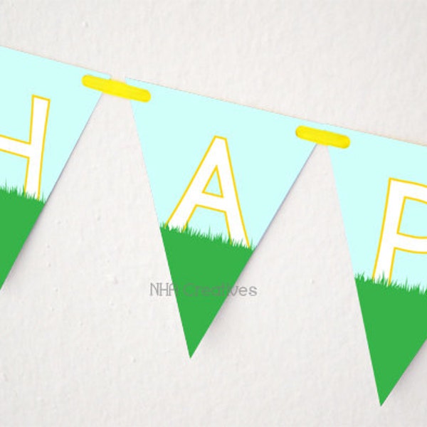 Golf-Party-Dekoration Set – 3 Banner Inkl. Happy Birthday & Girlande, Für Golf-Themenparty