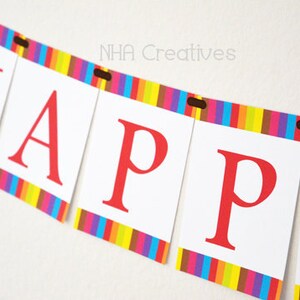 Happy Birthday Fiesta Banner - DIY Printable Digital File