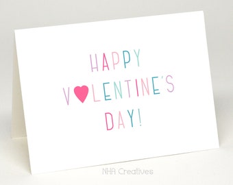 Happy Valentine's Day Card - DIY Printable Digital File