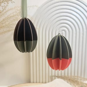 3MF STL 3D-Druck Datei – Frohe Ostern – 2x hängendes Osterei – Küken – Ei – Frühling –  Osterdeko – modern – Geschenk – digitaler Download