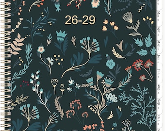 3-Year Monthly Planner 2026-2029 – Floral Design, 9"x11" Calendar with Tabs