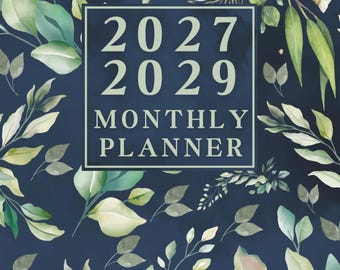2027-2029 Monthly Planner: 3-Year Calendar, 8.5x11 Inches