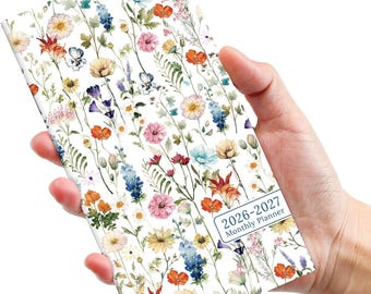 2026-2027 Pocket Calendar | Wildflower Monthly Planner