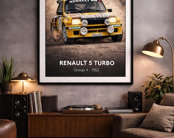 Plakat rajdowy Renault 5 Turbo 1982