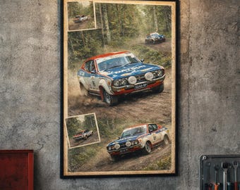 Klassisches Datsun Kundgebungs-Plakat - Vintage Motorsport-Wand-Kunst