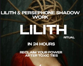 Lilith & Persefone Skuggarbetsritual - Läkning efter giftiga relationer - Res dig ur askan - Mörk feminin energiaktivering - PDF