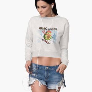 Avocado Pullover | Skurrile Winter Fleece Grafik