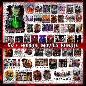 Pacchetto di oltre 50 personaggi horror in formato PNG, amici horror in formato PNG, personaggi di Halloween in formato PNG, pacchetto horror in formato PNG, film horror in formato PNG, amici di Halloween in formato PNG