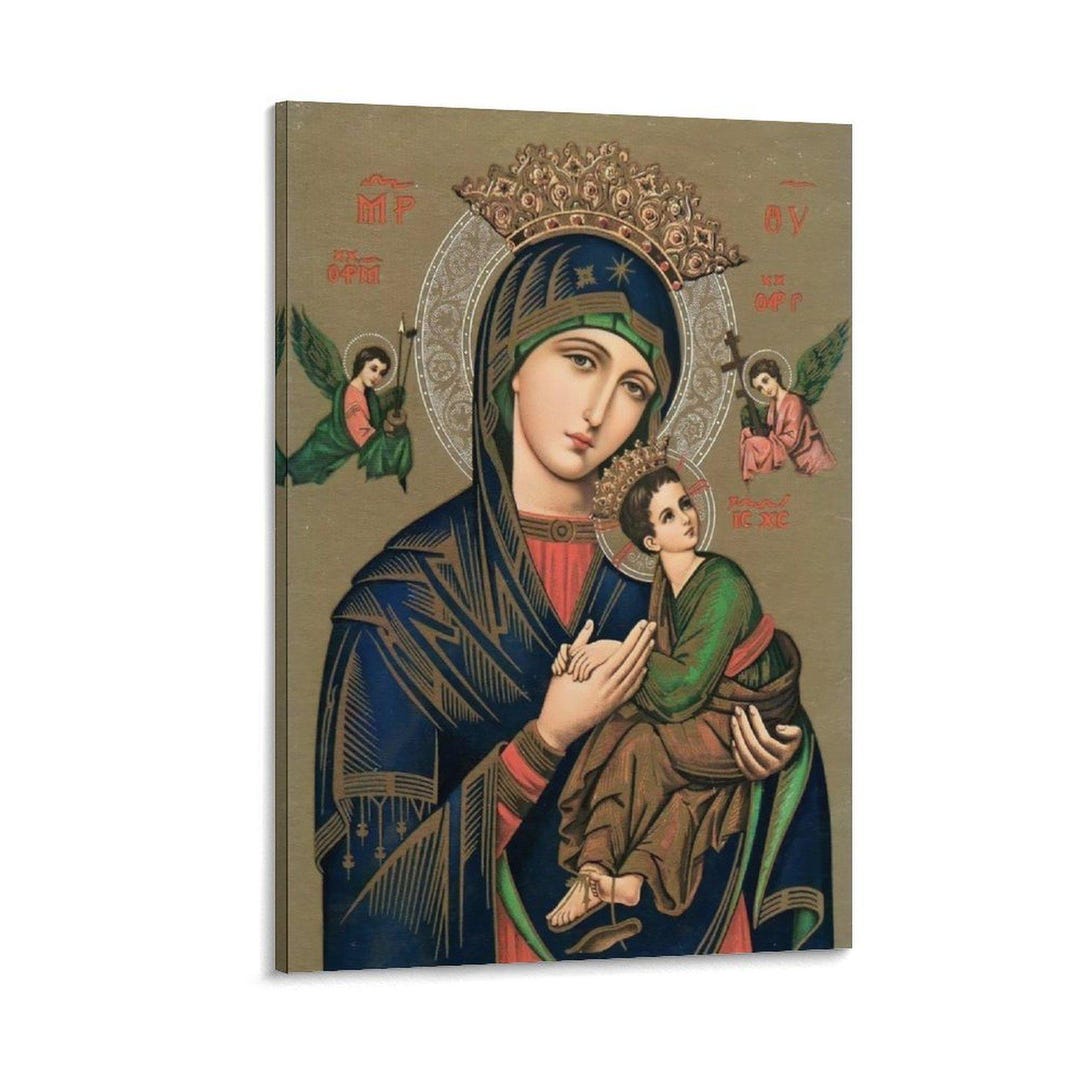 Our Lady of Perpetual Help Canvas Art Print, Religious Wall Decor - Etsy